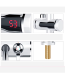 Torneira Elétrica Instantânea com Controle de Temperatura Pia de cozinha e banheiro