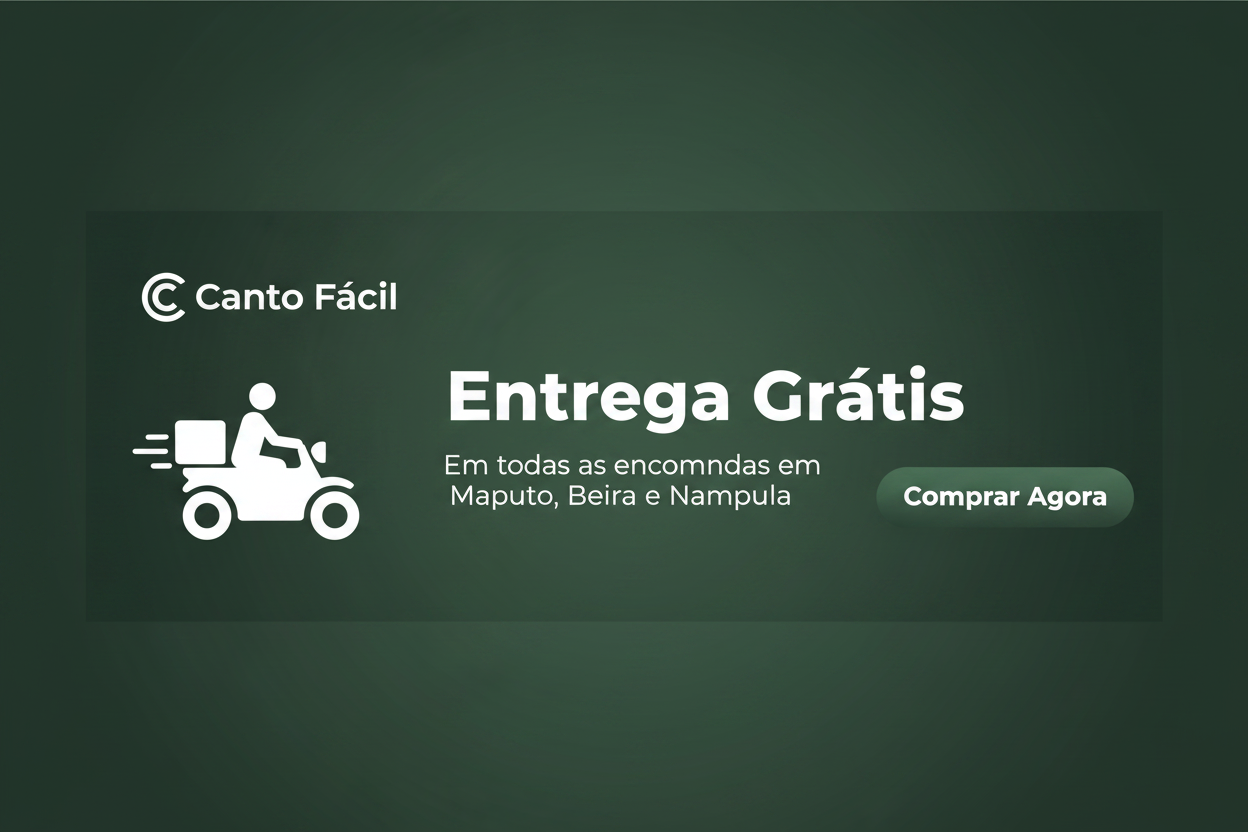 Banner Entrega Grátis com Motorizada - Canto Fácil