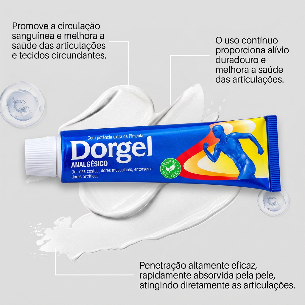 Imagem em recriação com a bisnaga Dorgel azul