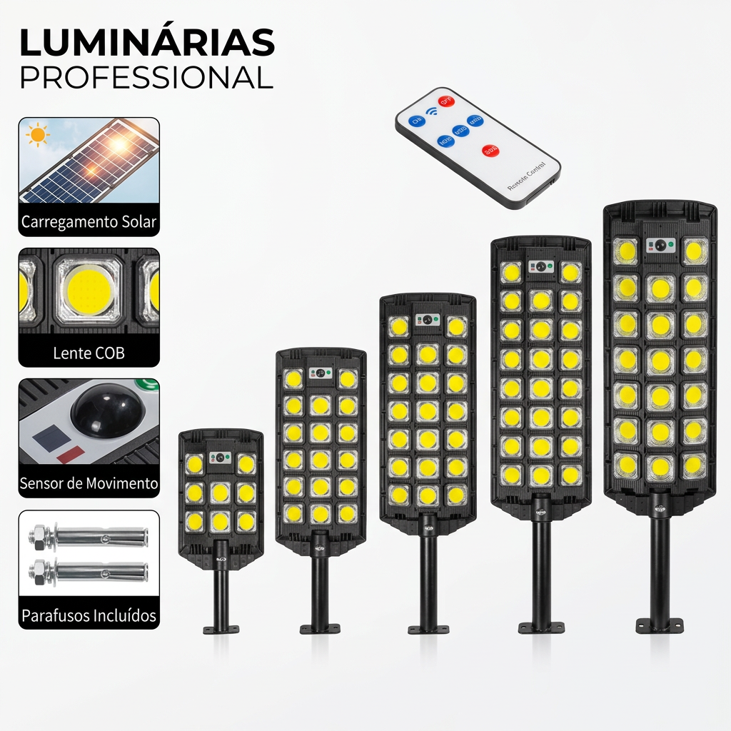 Luminárias Professional - Variantes